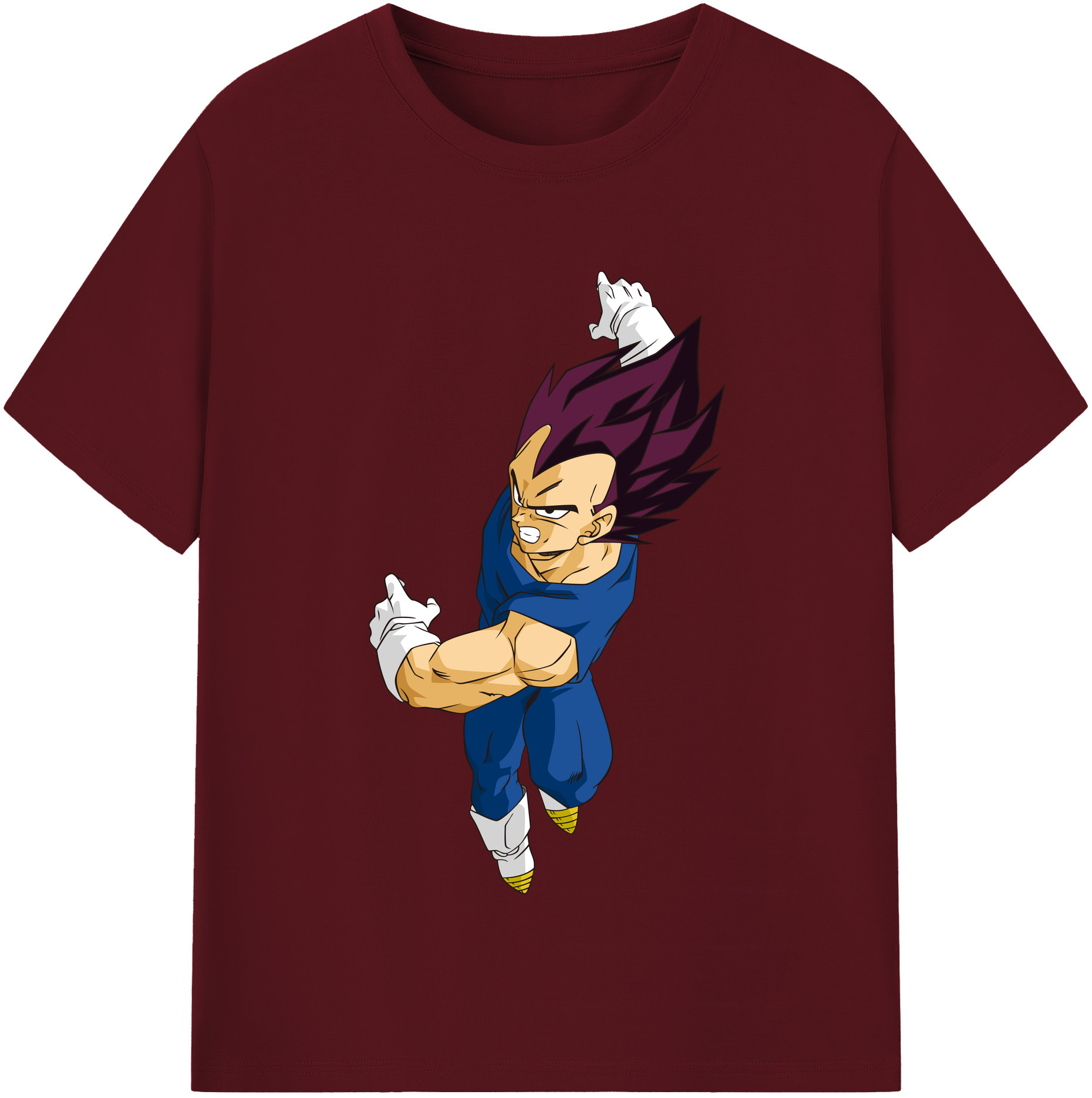 （画像用） ドラゴンボール ベジータ四世（Bejīta Yonsei）DRAGON BALL Vegeta IV 綿100％半袖Tシャツ（フロントプリント）